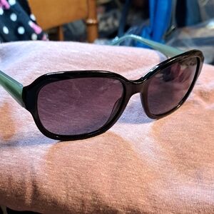 Chelsea MorganStylish Black and Aqua Sunglasses